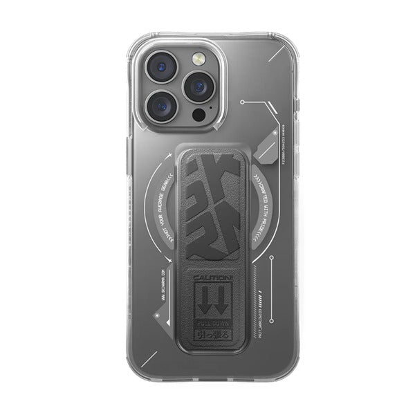 SkinArma iPhone 16 Pro Max Helio MagSafe Case With Grip Stand |Titanium SkinArma iPhone 16 Pro Max Helio MagSafe Case With Grip Stand |Titanium